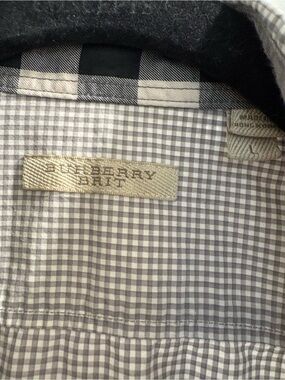 Burberry small check  large but fits more like a medium